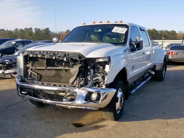 1FT8W3DT8BEB12381 - 2011 FORD F350 SUPER WHITE photo 2