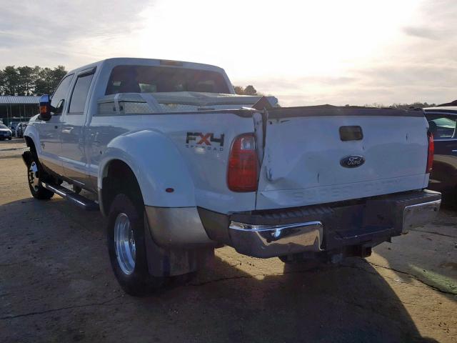 1FT8W3DT8BEB12381 - 2011 FORD F350 SUPER WHITE photo 3