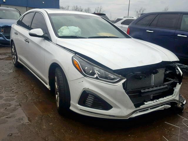 5NPE34AB9JH638126 - 2018 HYUNDAI SONATA SPO WHITE photo 1