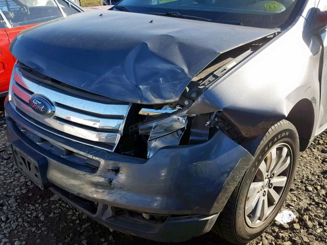 2FMDK3JC9ABB03239 - 2010 FORD EDGE SEL GRAY photo 9