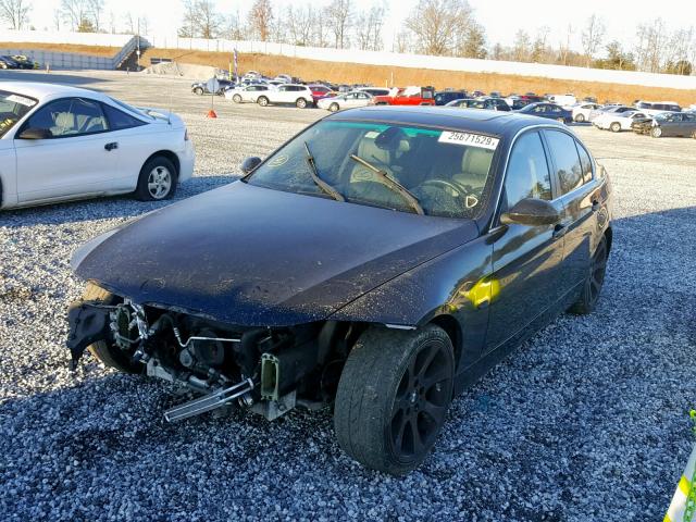 WBAVB77518NH78624 - 2008 BMW 335 I BLACK photo 2