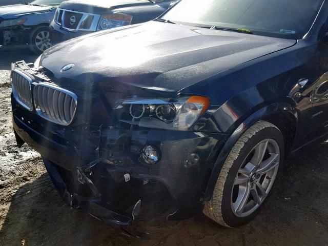 5UXWX7C54E0E78968 - 2014 BMW X3 XDRIVE3 BLUE photo 9