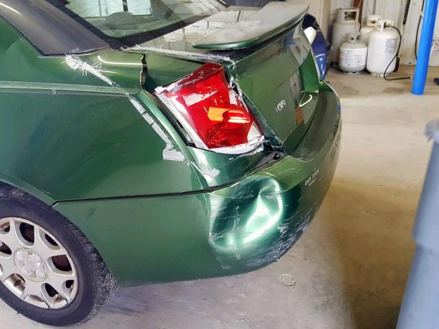 1G8AJ52F93Z120003 - 2003 SATURN ION LEVEL GREEN photo 9