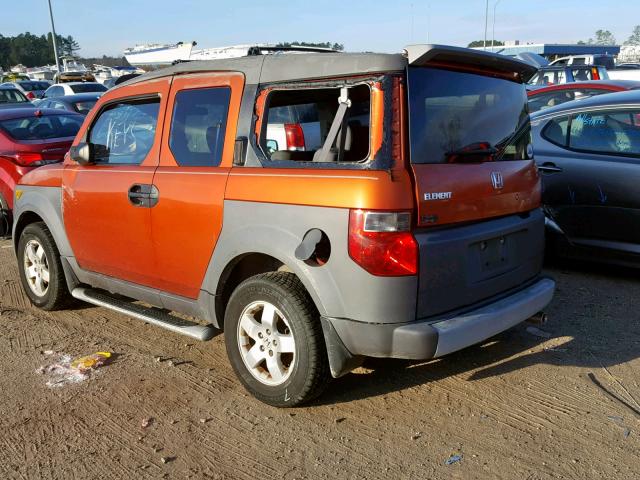 5J6YH28534L009734 - 2004 HONDA ELEMENT EX ORANGE photo 3