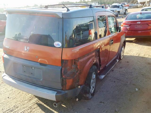 5J6YH28534L009734 - 2004 HONDA ELEMENT EX ORANGE photo 9