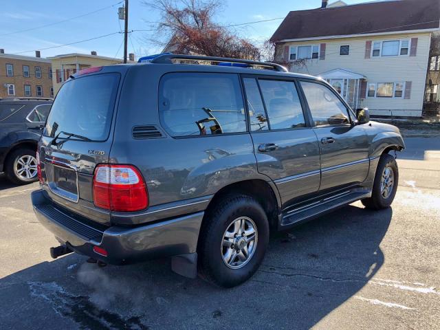 JTJHT00WX23516749 - 2002 LEXUS LX 470 GRAY photo 4