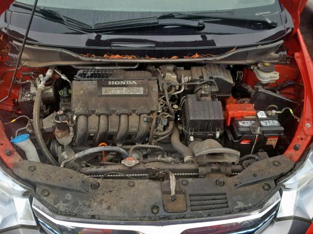 JHMZE2H31CS000700 - 2012 HONDA INSIGHT RED photo 7