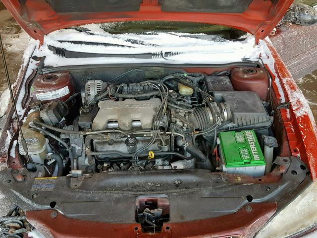 1G2NF52E12C311940 - 2002 PONTIAC GRAND AM S RED photo 7