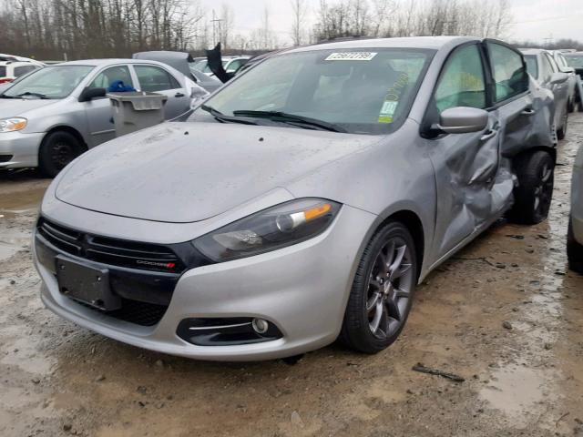 1C3CDFFA7GD822256 - 2016 DODGE DART SXT S SILVER photo 2