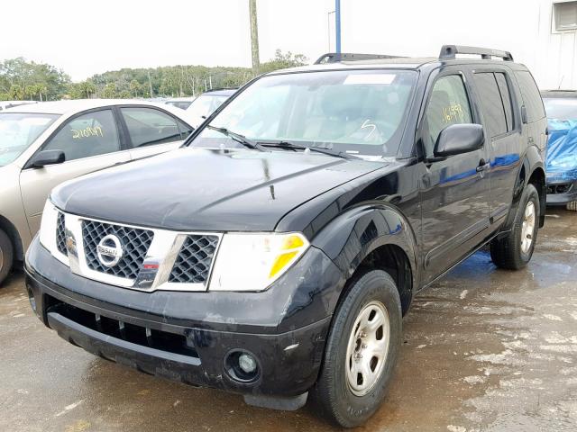 5N1AR18U66C632995 - 2006 NISSAN PATHFINDER BLACK photo 2