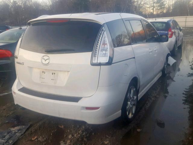 JM1CR2WL4A0381711 - 2010 MAZDA 5 WHITE photo 4