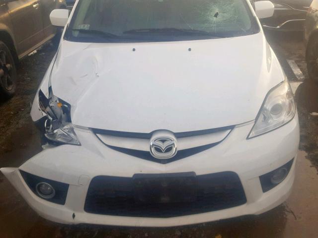 JM1CR2WL4A0381711 - 2010 MAZDA 5 WHITE photo 7