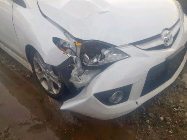 JM1CR2WL4A0381711 - 2010 MAZDA 5 WHITE photo 9