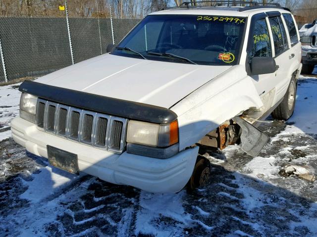 1J4GZ48Y0WC360537 - 1998 JEEP GRAND CHER WHITE photo 2