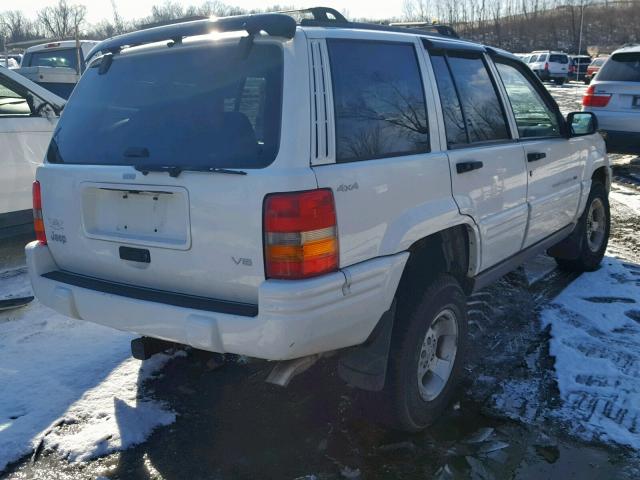 1J4GZ48Y0WC360537 - 1998 JEEP GRAND CHER WHITE photo 4