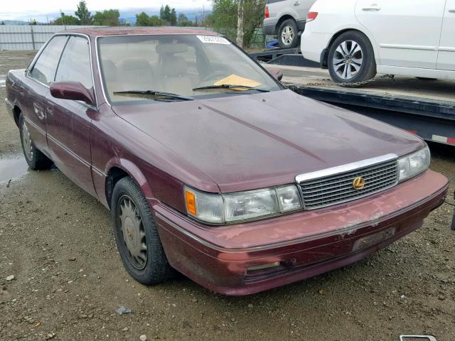 JT8VV22T8M0136195 - 1991 LEXUS ES 250 MAROON photo 1