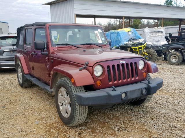 1J4GB59107L142935 - 2007 JEEP WRANGLER S MAROON photo 1