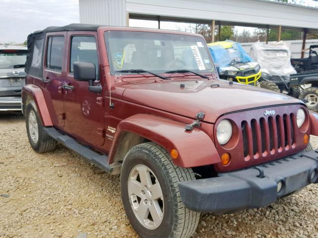 1J4GB59107L142935 - 2007 JEEP WRANGLER S MAROON photo 9