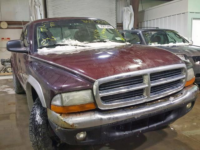 1B7GG22N31S279481 - 2001 DODGE DAKOTA RED photo 1