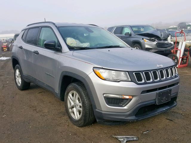 3C4NJDAB4HT605695 - 2017 JEEP COMPASS SP SILVER photo 1