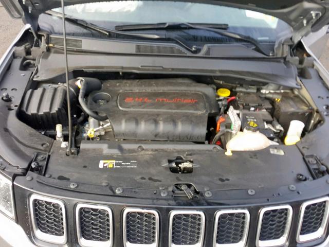 3C4NJDAB4HT605695 - 2017 JEEP COMPASS SP SILVER photo 7