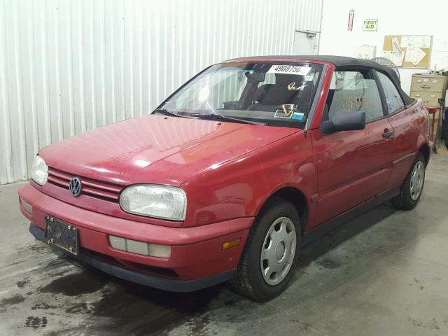 3VWAA81E1WM802473 - 1998 VOLKSWAGEN CABRIO RED photo 2