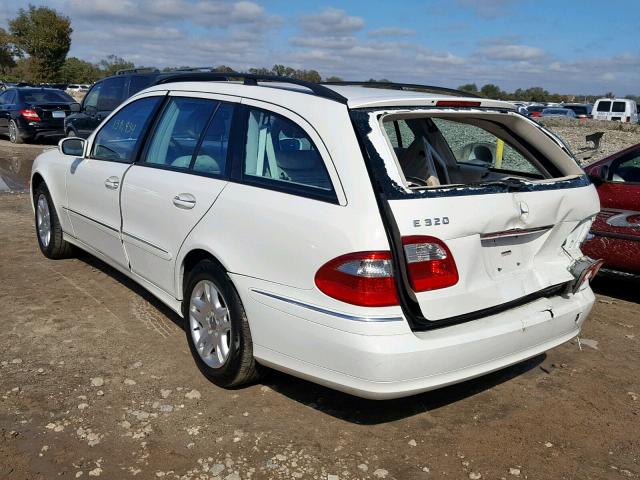 WDBUH65J25A644842 - 2005 MERCEDES-BENZ E 320 WHITE photo 3