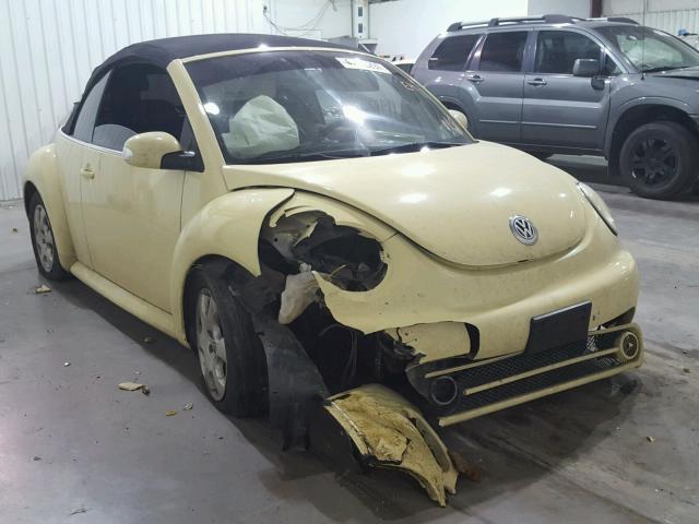 3VWCK21Y03M314267 - 2003 VOLKSWAGEN NEW BEETLE أصفر صورة 1