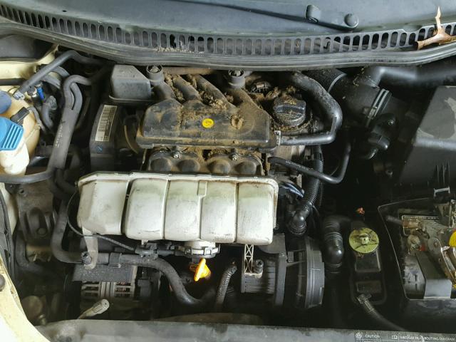 3VWCK21Y03M314267 - 2003 VOLKSWAGEN NEW BEETLE أصفر صورة 7