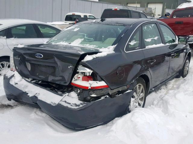 1FAHP24W18G127664 - 2008 FORD TAURUS SEL GRAY photo 4