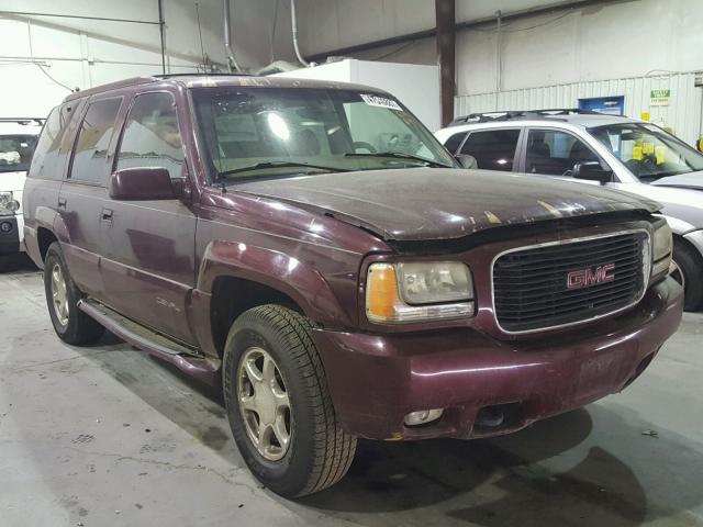 1GKEK13RXYR140567 - 2000 GMC YUKON DENA RED photo 1