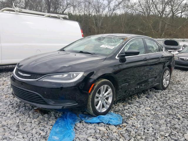 1C3CCCFB8GN189044 - 2016 CHRYSLER 200 LX BLACK photo 2