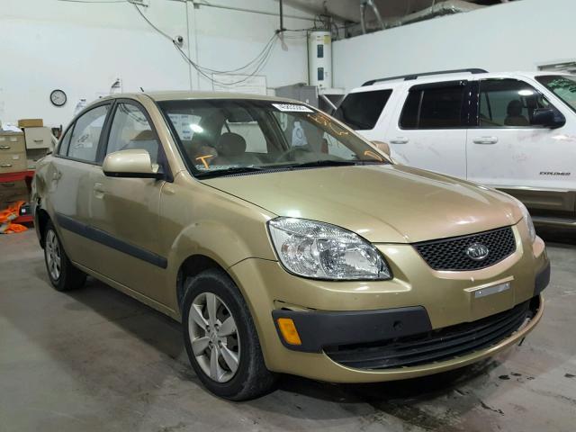 KNADE223X96487687 - 2009 KIA RIO BASE GOLD photo 1