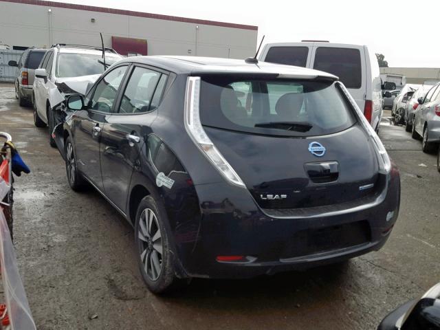 1N4BZ0CPXGC303986 - 2016 NISSAN LEAF SV BLACK photo 3