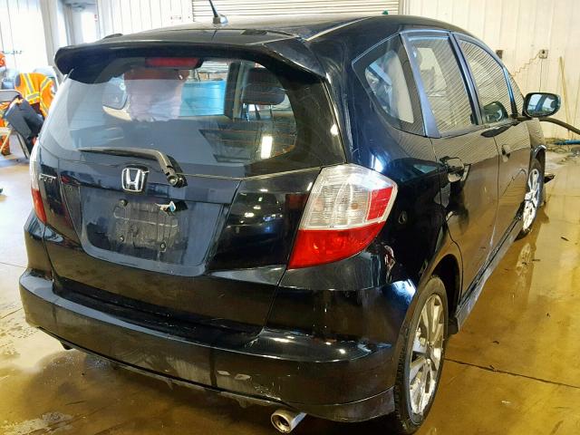 JHMGE8H5XDC057842 - 2013 HONDA FIT SPORT BLACK photo 4