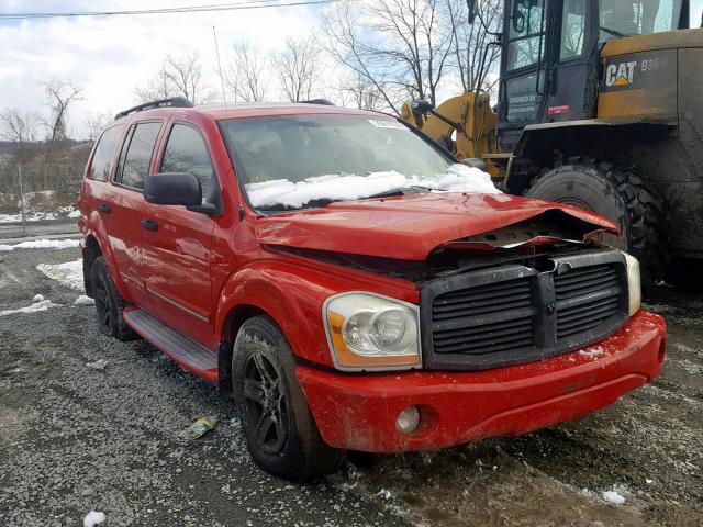 1D4HB58N84F187438 - 2004 DODGE DURANGO LI RED photo 1