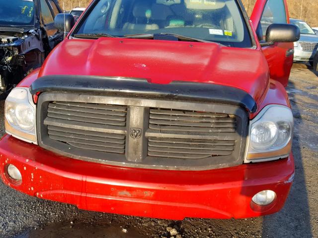 1D4HB58N84F187438 - 2004 DODGE DURANGO LI RED photo 7