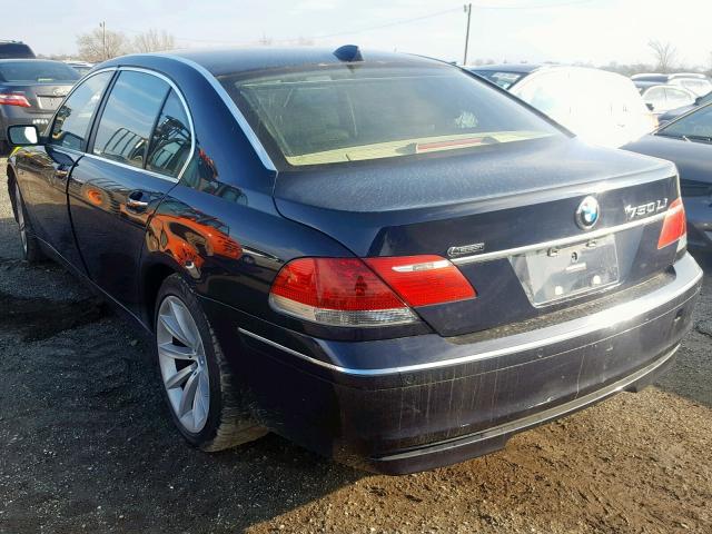 WBAHN835X7DT72200 - 2007 BMW 750 BLUE photo 3