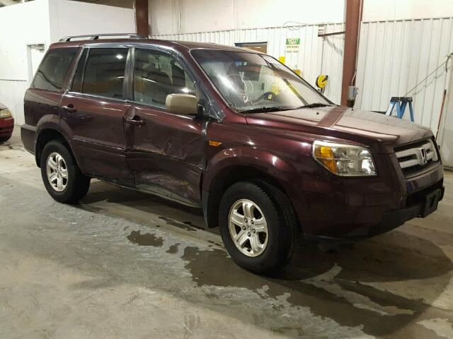 5FNYF18218B048844 - 2008 HONDA PILOT VP RED photo 1