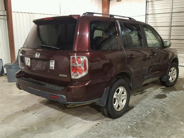 5FNYF18218B048844 - 2008 HONDA PILOT VP RED photo 4