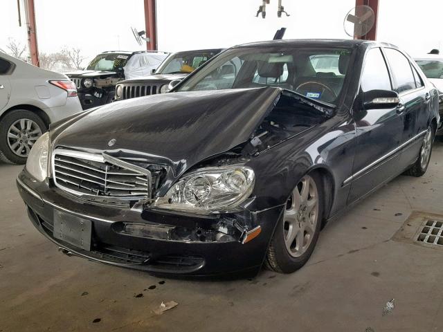 WDBNG84J96A468183 - 2006 MERCEDES-BENZ S 500 4MAT BLACK photo 2