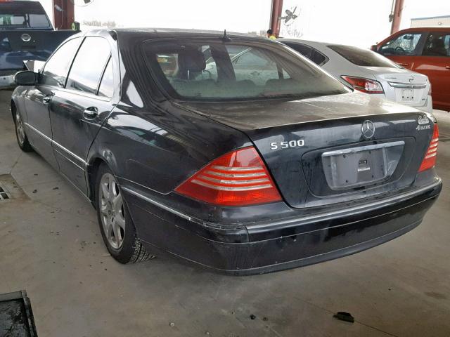 WDBNG84J96A468183 - 2006 MERCEDES-BENZ S 500 4MAT BLACK photo 3