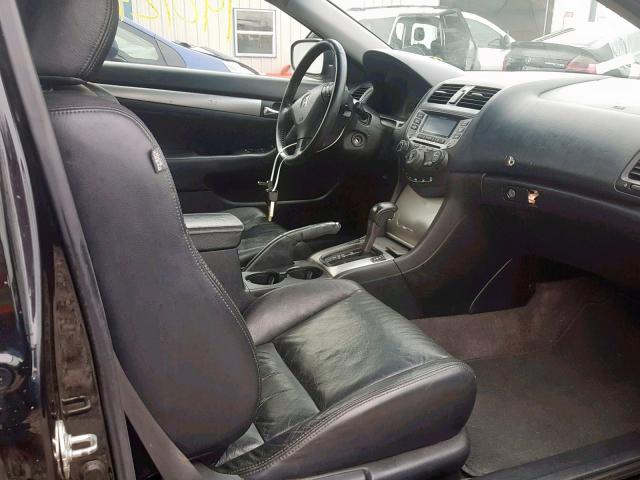 1HGCM82627A008088 - 2007 HONDA ACCORD EX შავი ფოტო 5