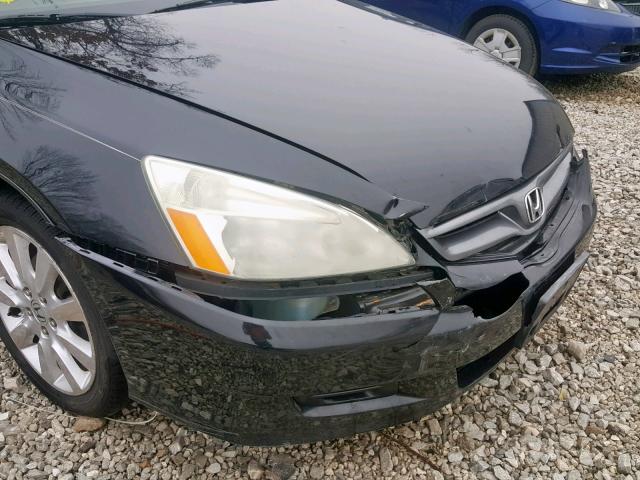 1HGCM82627A008088 - 2007 HONDA ACCORD EX შავი ფოტო 9