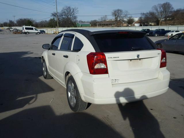 1B3HB48B07D379693 - 2007 DODGE CALIBER SX WHITE photo 3