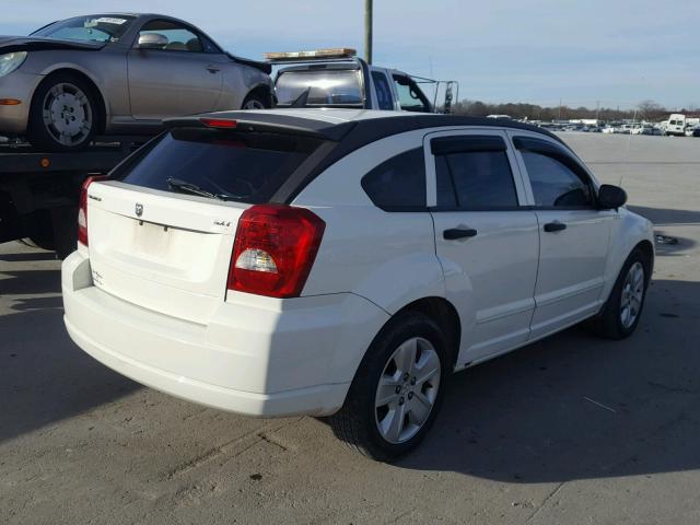 1B3HB48B07D379693 - 2007 DODGE CALIBER SX WHITE photo 4