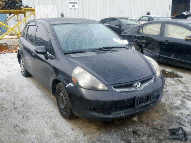 JHMGD38497S063784 - 2007 HONDA FIT BLACK photo 1