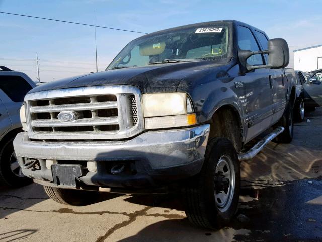 1FTSW31F62EB09967 - 2002 FORD F350 SRW S BLACK photo 2