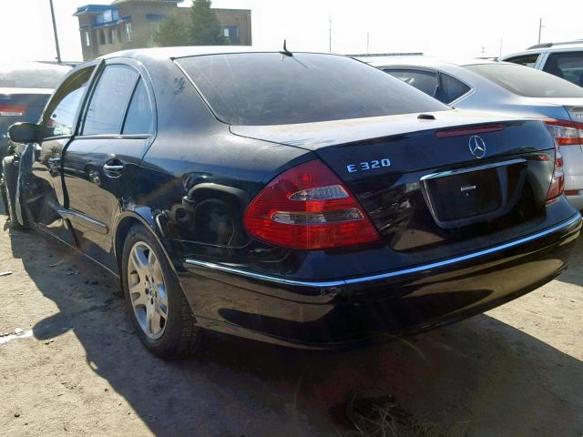 WDBUF65J75A702255 - 2005 MERCEDES-BENZ E 320 BLACK photo 3