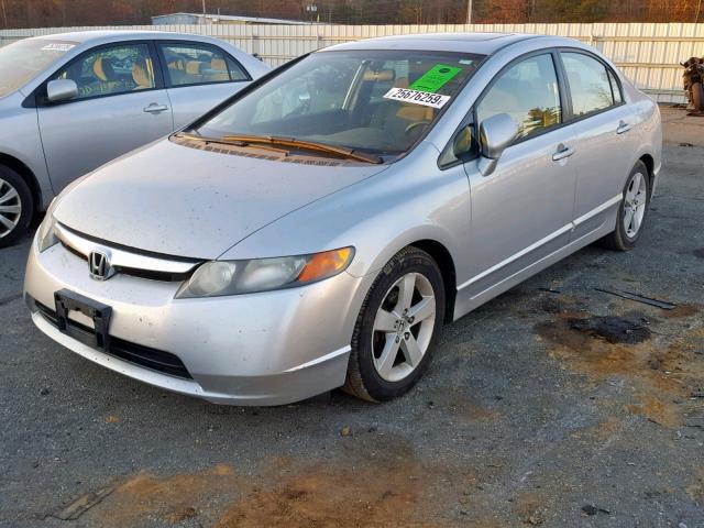 1HGFA16836L103531 - 2006 HONDA CIVIC EX SILVER photo 2